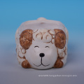Lovely sheep decorative ceramic sponge holder for kitchen